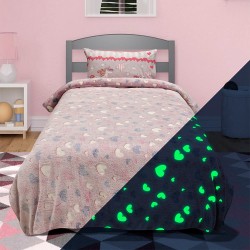 Κουβέρτα Fleece Παιδική Φωσφοριζέ Μονή Herz Pink Lino (160x220) 1Τεμ Κουβέρτα Fleece Παιδική Φωσφοριζέ Μονή Herz Pink Lino (160x220) 1Τεμ