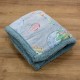 Κουβέρτα Fleece Παιδική Φωσφοριζέ Με Sherpa Μονή Volcano Grey -Ciel Lino (160x220) 1Τεμ