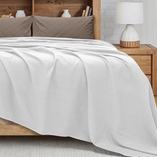 Κουβέρτα Πικέ King Size Cocoon White Cotton Lino (240x260) 1Τεμ