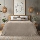 Κουβέρτα Fleece Υπέρδιπλη Lofti Taupe Flannel Lino (220x240) 1Τεμ