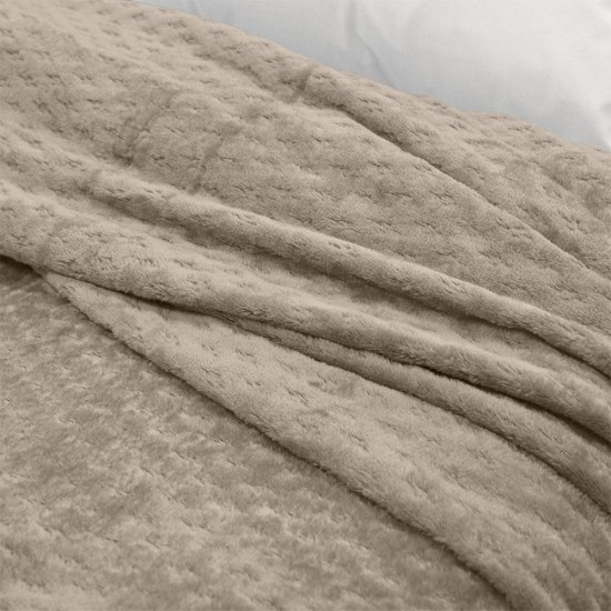 Κουβέρτα Fleece Υπέρδιπλη Lofti Taupe Flannel Lino (220x240) 1Τεμ
