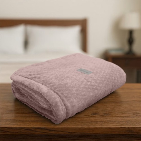 Κουβέρτα Fleece Με Sherpa Μονή Lofti Lilac Lino (160x220) 1Τεμ