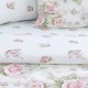 Παπλωματοθήκη Φανελένια Υπέρδιπλη Σετ Aliso White Flannel Cotton Lino (220x240) 3Τεμ