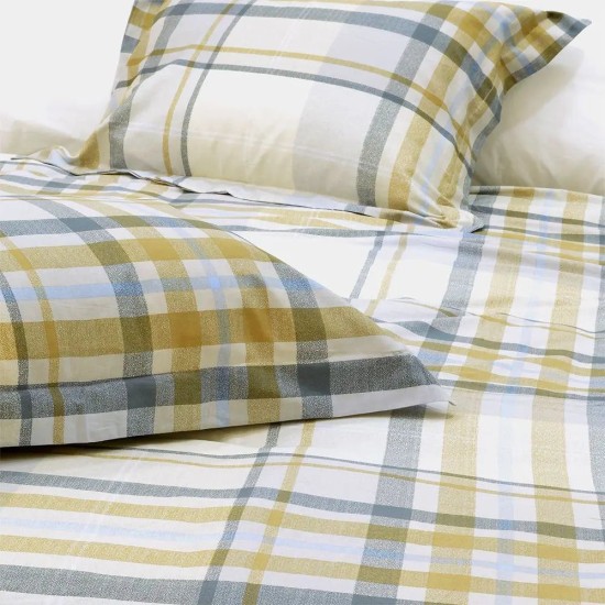 Σεντόνια Υπέρδιπλα Σετ Netz Satin Cotton Lino (240x260) 4Τεμ