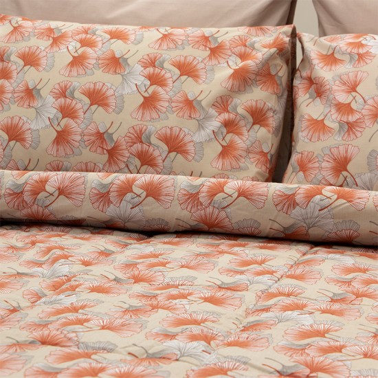 Σεντόνια Υπέρδιπλα Σετ Veltilator Red Cotton Lino (240x260) 4Τεμ