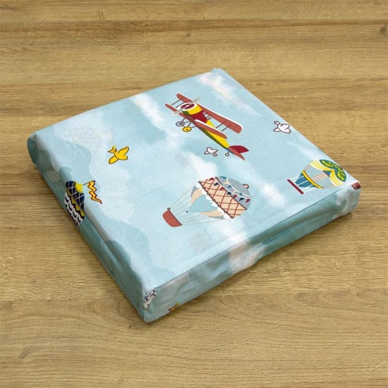 Σεντόνια Παιδικά Μονά Σετ Cloud Chasers Petrol Cotton Lino (170x260) 3Τεμ