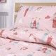 Σεντόνια Παιδικά Μονά Σετ Cloud Kingdom Pink Cotton Lino (170x260) 3Τεμ