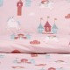 Σεντόνια Παιδικά Μονά Σετ Cloud Kingdom Pink Cotton Lino (170x260) 3Τεμ