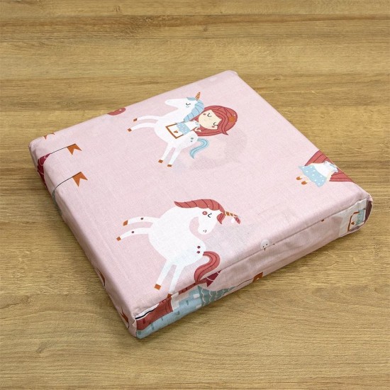 Σεντόνια Παιδικά Μονά Σετ Cloud Kingdom Pink Cotton Lino (170x260) 3Τεμ