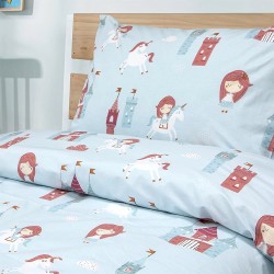 Σεντόνια Παιδικά Μονά Σετ Cloud Kingdom Mint Cotton Lino (170x260) 3Τεμ