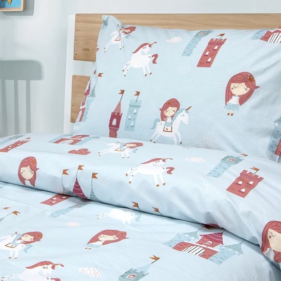 Σεντόνια Παιδικά Μονά Σετ Cloud Kingdom Mint Cotton Lino (170x260) 3Τεμ