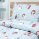 Σεντόνια Παιδικά Μονά Σετ Cloud Kingdom Mint Cotton Lino (170x260) 3Τεμ