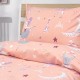 Σεντόνια Παιδικά Μονά Σετ Dreamy Dancers Coral Cotton Lino (170x260) 3Τεμ