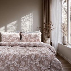 Σεντόνια Υπέρδιπλα Σετ Elysian Beige Cotton Lino (240x265) 4Τεμ