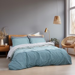 Μαξιλαροθήκες Σετ Releaf Petrol Cotton Lino (52x75) 2Τεμ Μαξιλαροθήκες Σετ Releaf Petrol Cotton Lino (52x75) 2Τεμ