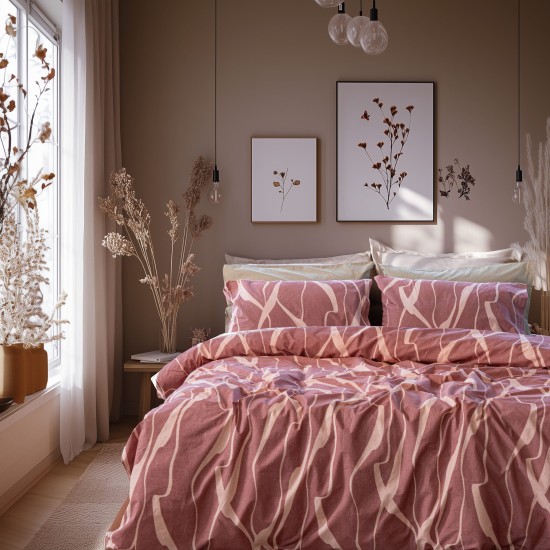 Μαξιλαροθήκες Σετ Cosyhaven Pudra Cotton Lino (52x75) 2Τεμ