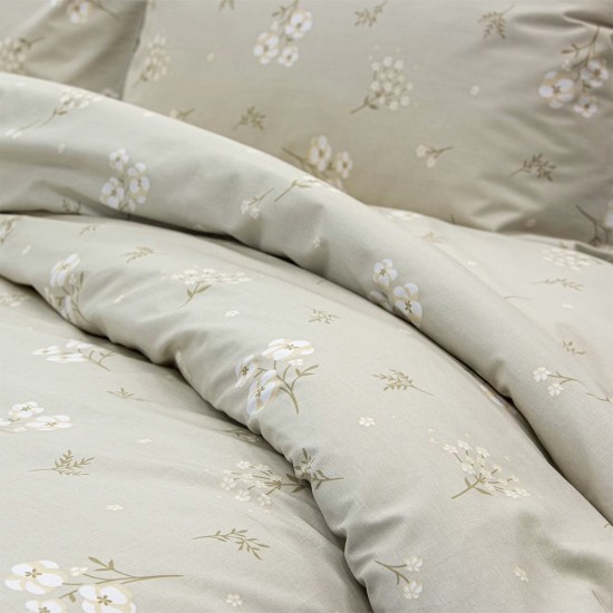 Σεντόνια Μονά Σετ Diminuto Beige Cotton Lino (170x260) 3Τεμ