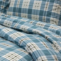 Παπλωματοθήκη Υπέρδιπλη Σετ Panier Blue Cotton Lino (225x245) 3Τεμ Παπλωματοθήκη Υπέρδιπλη Σετ Panier Blue Cotton Lino (225x245) 3Τεμ