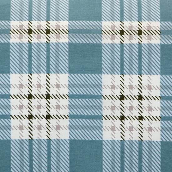 Παπλωματοθήκη Υπέρδιπλη Σετ Panier Blue Cotton Lino (225x245) 3Τεμ