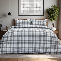 Παπλωματοθήκη Υπέρδιπλη Σετ Panier Grey Cotton Lino (225x245) 3Τεμ Παπλωματοθήκη Υπέρδιπλη Σετ Panier Grey Cotton Lino (225x245) 3Τεμ