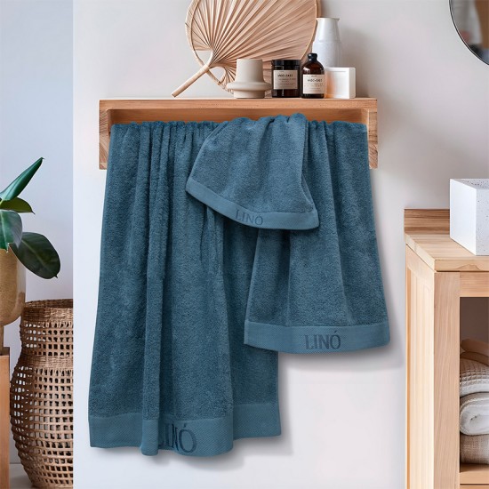 Πετσέτα Προσώπου Brandy Denim Cotton Lino (50x100) 1Τεμ Πετσέτα Προσώπου Brandy Denim Cotton Lino (50x100) 1Τεμ