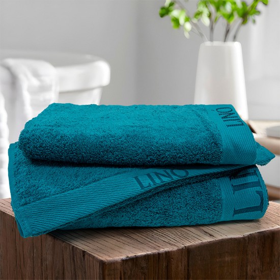 Πετσέτα Προσώπου Brandy Petrol Cotton Lino (50x100) 1Τεμ Πετσέτα Προσώπου Brandy Petrol Cotton Lino (50x100) 1Τεμ