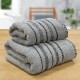 Πετσέτα Σώματος Lux Grey Cotton Lino (70x140) 1Τεμ
