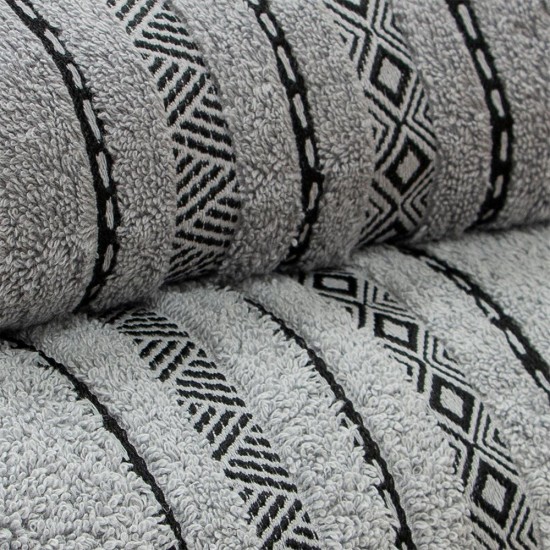 Πετσέτα Σώματος Lux Grey Cotton Lino (70x140) 1Τεμ