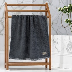 Πετσέτα Προσώπου Marley Anthracite Cotton Lino (50x90) 1Τεμ