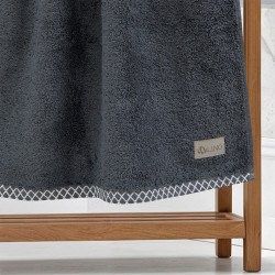 Πετσέτα Προσώπου Marley Anthracite Cotton Lino (50x90) 1Τεμ