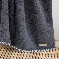 Πετσέτα Μπάνιου Marley Anthracite Cotton Lino (80x150) 1Τεμ