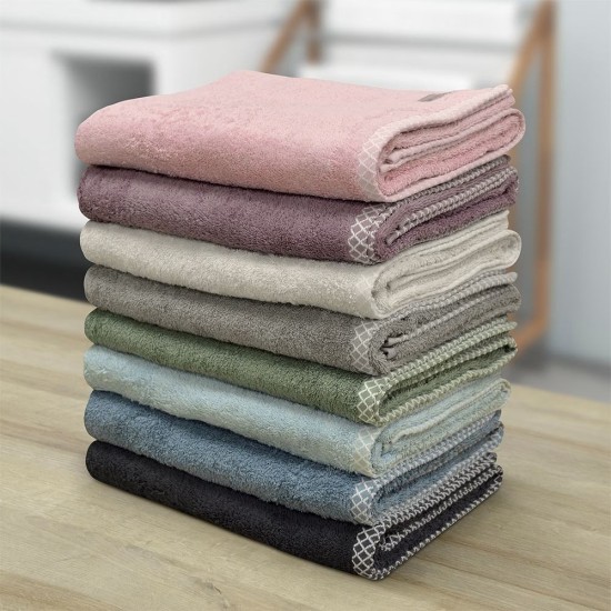 Πετσέτα Μπάνιου Marley Amethyst Cotton Lino (80x150) 1Τεμ