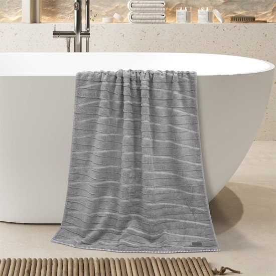 Πετσέτα Μπάνιου Loomline Grey Cotton Lino (80x150) 1Τεμ