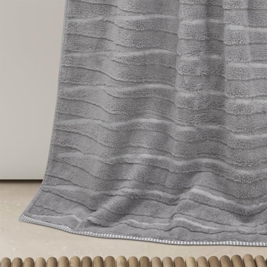 Πετσέτα Μπάνιου Loomline Grey Cotton Lino (80x150) 1Τεμ
