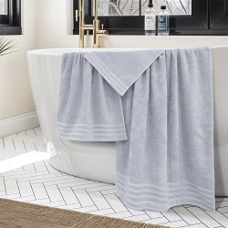 Πετσέτες Σετ Veluva L.Grey Cotton Lino 3Τεμ