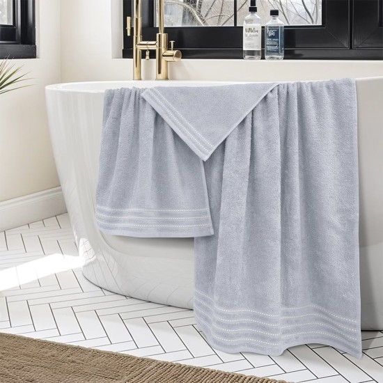 Πετσέτες Σετ Veluva L.Grey Cotton Lino 3Τεμ