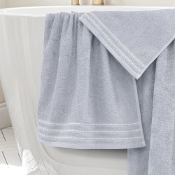 Πετσέτες Σετ Veluva L.Grey Cotton Lino 3Τεμ