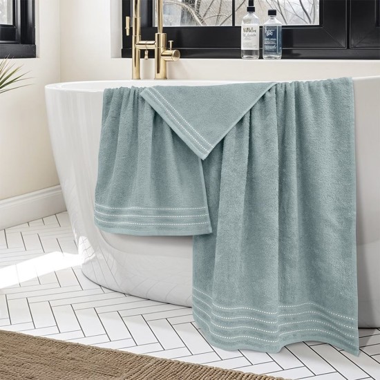 Πετσέτες Σετ Veluva Mint Cotton Lino 3Τεμ