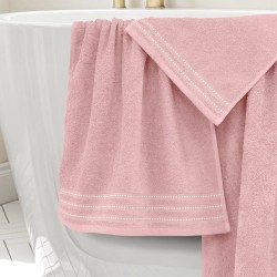 Πετσέτες Σετ Veluva Coral Cotton Lino 3Τεμ