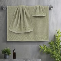 Πετσέτες Σετ Wavie Lemon Cotton Lino 3Τεμ