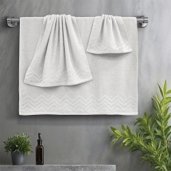 Πετσέτες Σετ Wavie Ecru Cotton Lino 3Τεμ