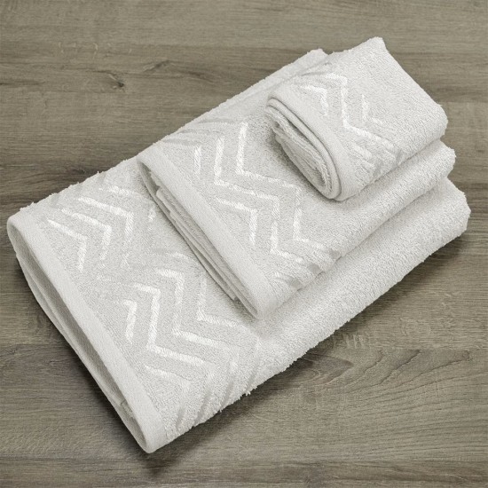 Πετσέτες Σετ Wavie Ecru Cotton Lino 3Τεμ