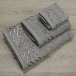 Πετσέτες Σετ Wavie Μόκα Cotton Lino 3Τεμ