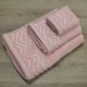 Πετσέτες Σετ Wavie Coral Cotton Lino 3Τεμ