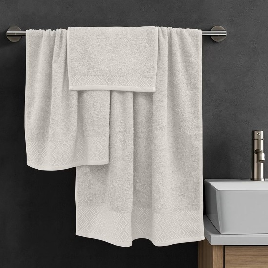 Πετσέτες Σετ Serapha Ecru Cotton Lino 3Τεμ