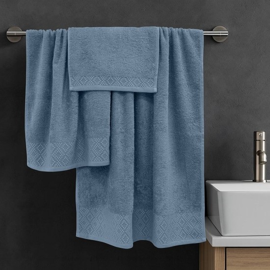 Πετσέτες Σετ Serapha Petrol Cotton Lino 3Τεμ