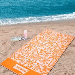 Πετσέτα Θαλάσσης Beach Towels Laranja Orange Cotton Lino (90x165) 1Τεμ