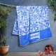 Πετσέτα Θαλάσσης Beach Towels Azul Blue Cotton Lino (90x165) 1Τεμ