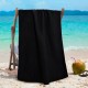 Πετσέτα Θαλάσσης Beach Towels Kelen Black Microfiber Lino (80x160) 1Τεμ