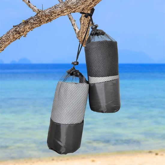Πετσέτα Θαλάσσης Beach Towels Kelen Black Microfiber Lino (80x160) 1Τεμ